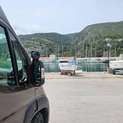 Frühstücksplatz nach dem Bad