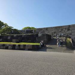 Fundament der ehemalige Burg