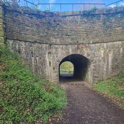 An unusual feature of a horse tunnel leading under the Bugsworth Arm