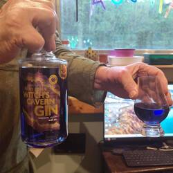 The indigo Blue John gin Will bought looked disconcertingly like methylated spirits.