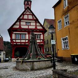 Das alte Rathaus von Mühlheim an der Donau