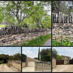 Statt Zaun hier Mauern aus gestapelten Steinen