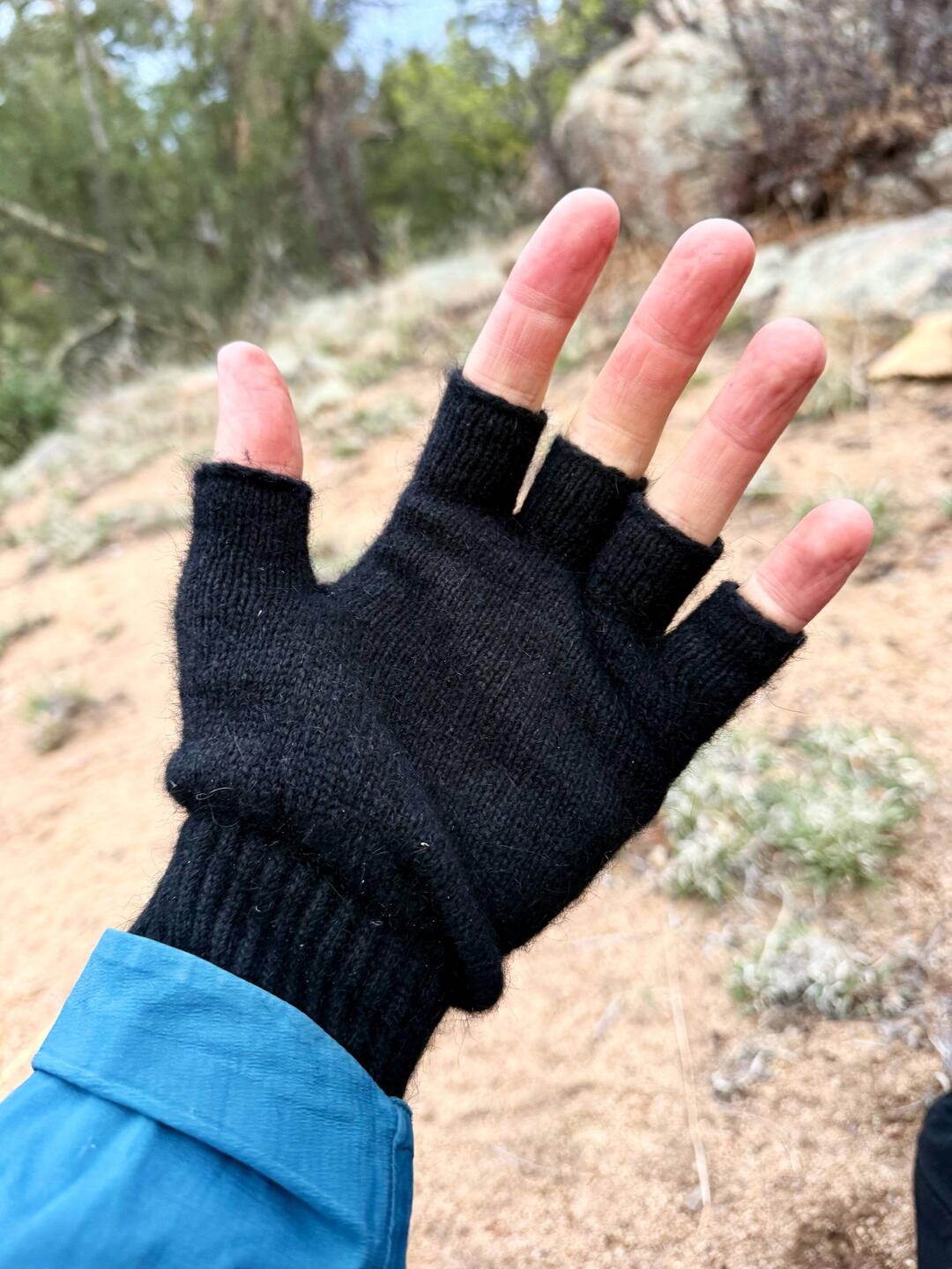 Heute musste ich am Morgen zum ersten Mal meine Fingerlinge anziehen.