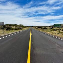 ... bin ich die restlichen 19 Kilometer nach Silver City entlang der Strasse gelaufen.