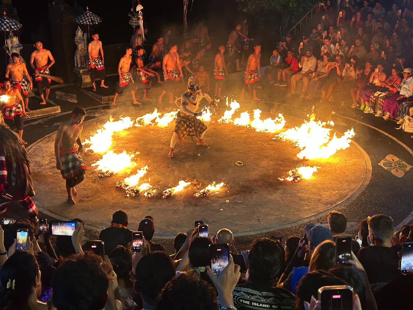 Kecak-Tanz: die Entführung der indischen Prinzessin Sita durch den Dämonenkönig Ravanas