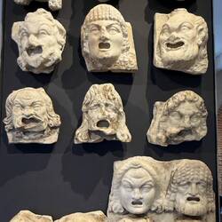 Roman theatre masks 100 to 300 AD