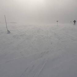 Windböen überziehen das Eis