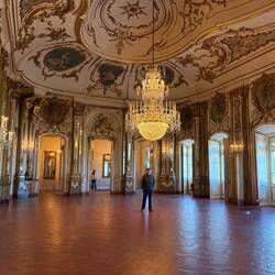 Tom in the Throne Room, Queluz Palace