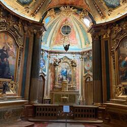 Ornate chapel in Queluz Palace