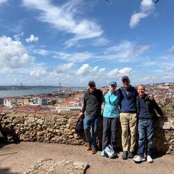 Julie and Steve with us atop the castle
