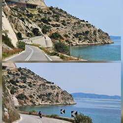 Schöne Küstenstrasse