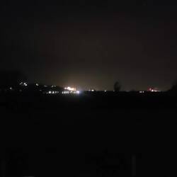 Nächtliche Impressionen vom Sturm draussen, der noch weiter zulegt!