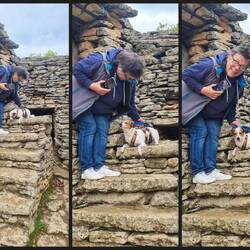 Ohje, da ist Louie spontan hinter mir her... und dann Ach zu Schreck, so hoch 😳