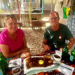 wir werden eingeladen zum senegalesischen Nationalgericht: Thieboudienne 😋😋