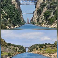 Blick von Isthmia in den Kanal