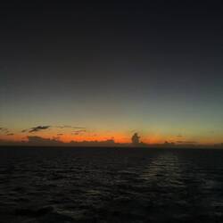 Sonnenuntergang auf dem Meer
