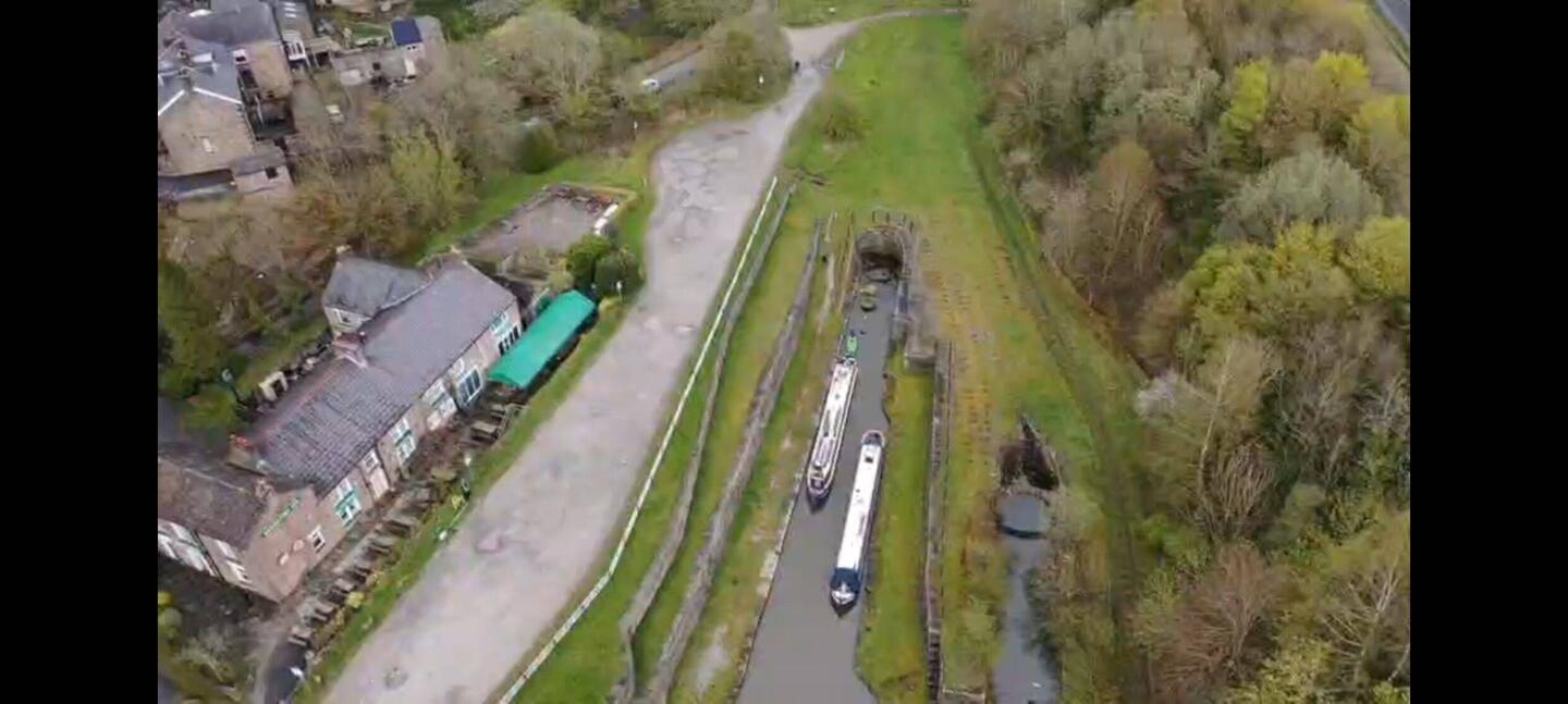 Nestled in the basin proved to be a lovely quiet mooring spot