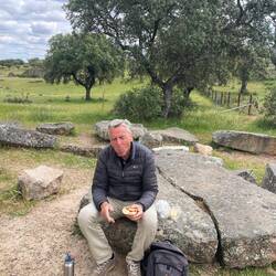 Mittagspause nach Besichtigung der Dolmen