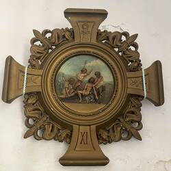 Die elfte der vierzehn Kreuzwegstationen