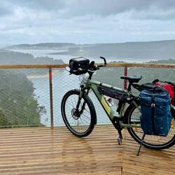 Blick auf Rio o Porto bei Regen