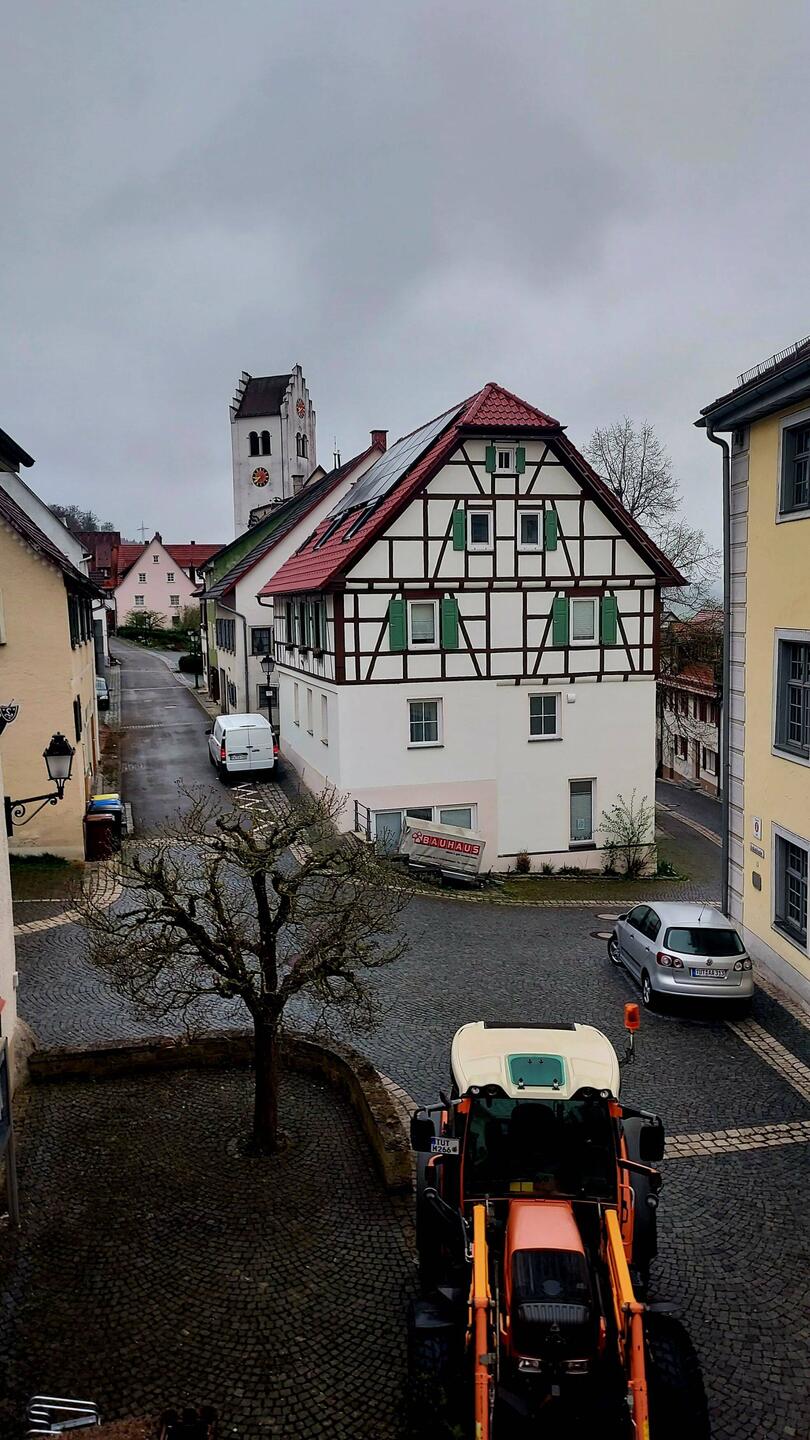 Blick aus dem Hotelzimmer am Morgen