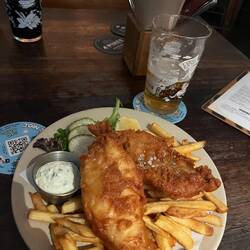 Fish and Chips ist hier sehr beliebt