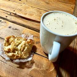 Hmmm... ein Chai Latte mit Hafermilch 😋