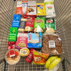 Ich gehe davon aus, dass ich wieder zu viel eingekauft habe.