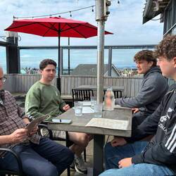 We had lunch with Owen, Lana & Dan the day after the rugby game