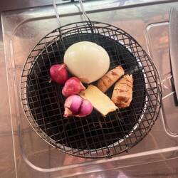 first roast it and then remove the black