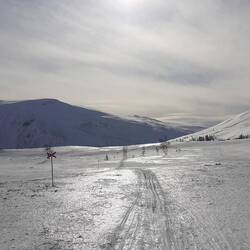 in der Ferne liegt das Stora Sjöfallet und der Sarek