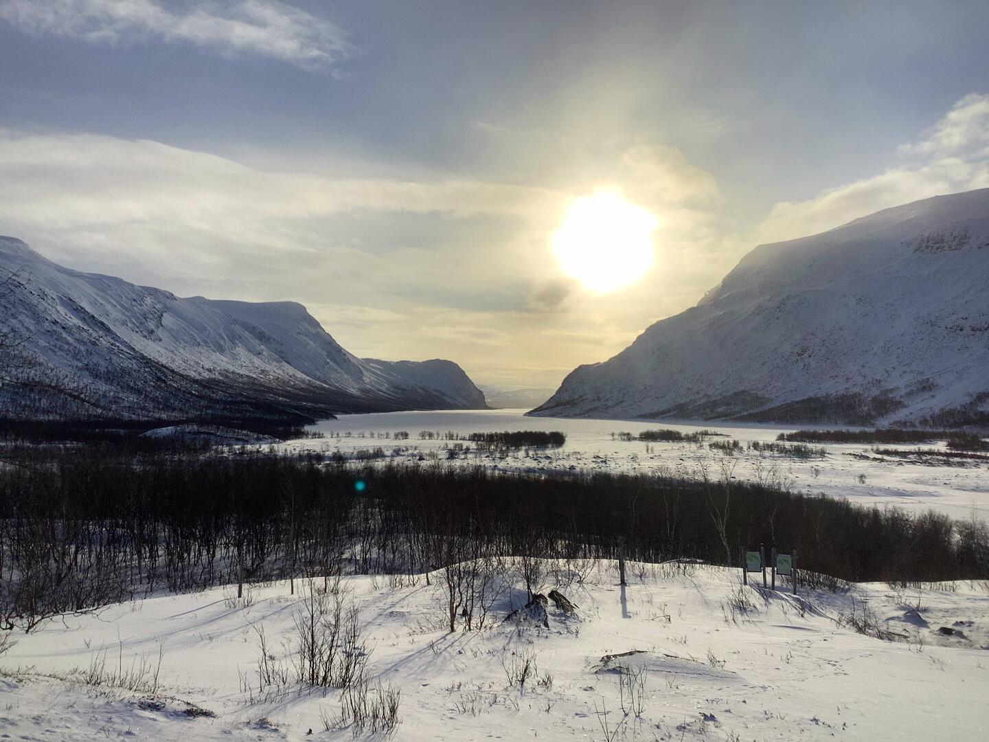 Sonnenaufgang über dem Kaitumjakka