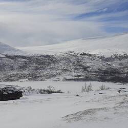 Blick über den Stora Sjöfallet Nationalpark