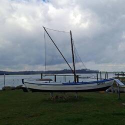 Boot auf Trockendock - wahrscheinlich für immer