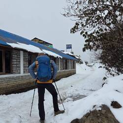 Das High-Camp im Schnee