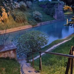 Aussicht von unserem Parkplatz