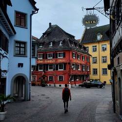 Einlaufen in Meersburg zu unserer Unterkunft Löwen