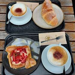 Kaffeepause nach 22 km