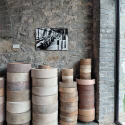 The moulds that the porcelain is fired in