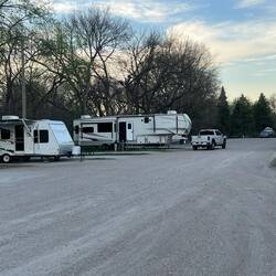 View of the campsites. C-Traveler is way in the back.