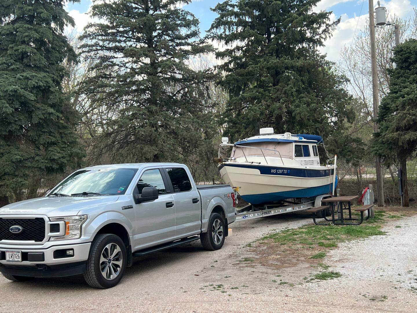 C-Traveler backed into our campsite