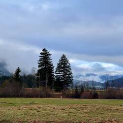unser Übernachtungsplatz in Heiterwang am nächsten Morgen