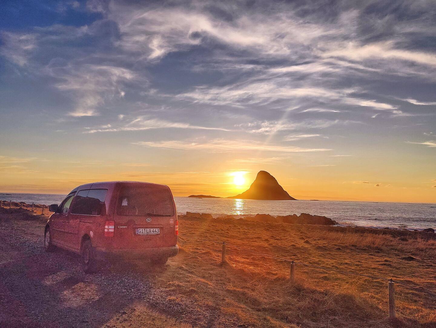 Mein Schlafplatz, endlich mal wieder im Caddy 😊