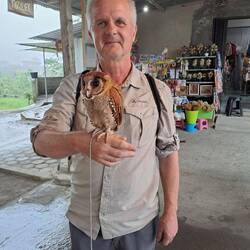 Frank durfte eine Eule 🦉 halten
