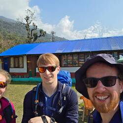 "Zielfoto" während der letzten Meter auf dem Mardi-Himal-Trek