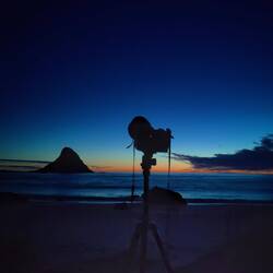 Alles ist bereit, aber der Himmel zu hell ...