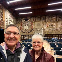 Stabat Mater Hall, the auditorium of the Legisti — Palazzo dell'Archiginnasio.
