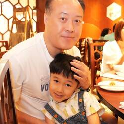 Kevin and first grandchild, Connor