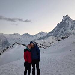Endlich Bergfotos, denen man Höhe und Kälte ansieht