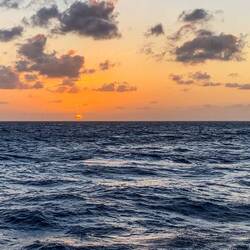 Sonnenuntergang auf der Höhe von Key Largo